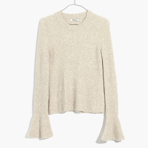 Madewell Sweaters - Madewell Oatmeal Bell Sleeve Sweater